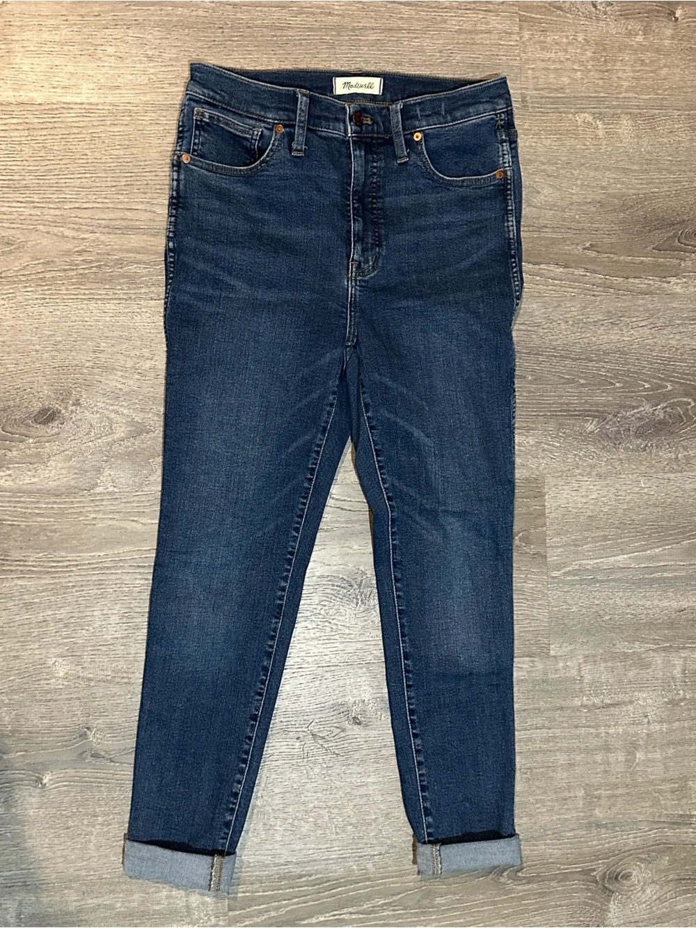Madewell High Rise Skinny Jeans Women’s Size 29 Dark Wash Stretch Denim - Picture 2 of 10